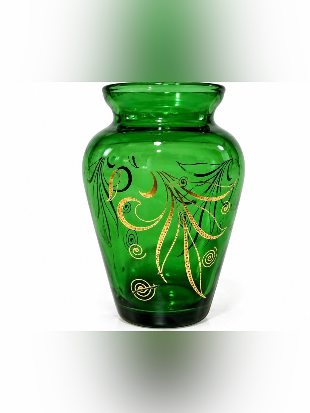 Anchor Hocking Forest Green mini bud vase